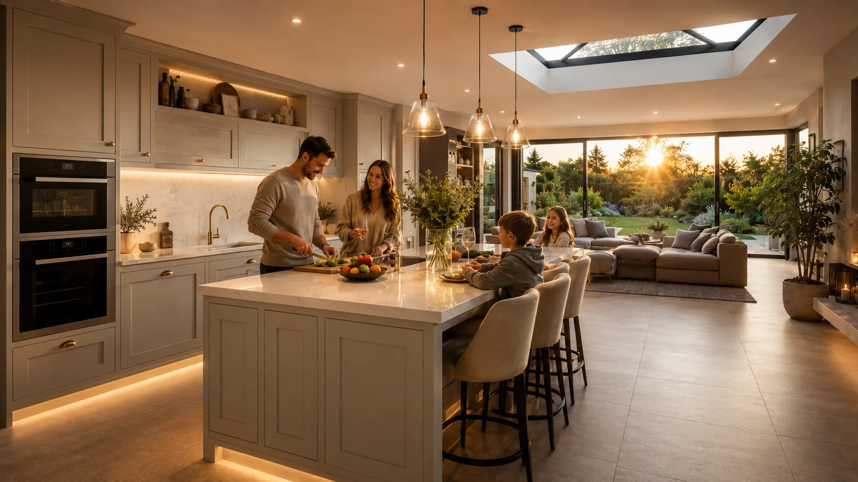 Beautifully renovated kitchen by Herts & Essex Dream Home Builders